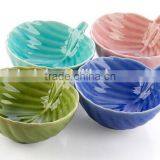 NEW ARRIVAL!!!Ceramic Fruit Bowl White Ceramic Heart Shaped Bowl Ceramic Soup Bowl With Handle thumbnail-4