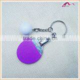 Hot Selling Fashion Metal Table Tennis Keychain For Souvenir thumbnail-1