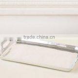 Silver Rectangular Oval Serving Tray thumbnail-3