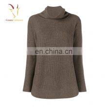 Turtleneck 7GG Winter Thick Cashmere Pullover Sweater for Lady thumbnail-4