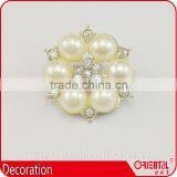 Fancy Designer Metal Brooch With Rhinestone Decoration thumbnail-4