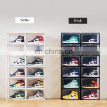 Plastic Premium Nike Shoe Case Acrylic Transparent Sneaker Crates Shoe Case Storage Box Clear Custom Jordan Stackable thumbnail-2