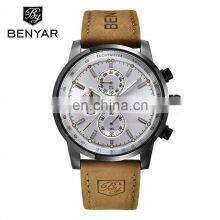 BENYAR 5102 Functional Quartz Wrist Watches for Men Date Chronograph Analog Dropshipping Designer Men Waterproof Watches
