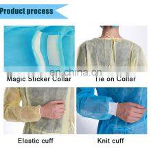 Nonwoven PP 30G Disposable Protective Isolation Surgical Gown for Doctor/Surgeon/Patient/Visitor/Hospital thumbnail-4
