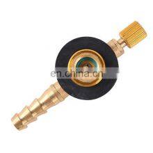 Outdoor Safe Camping Gas Adapter, umschaltbarer, langlebiger Edelstahladapterventil für Gasherd, -ofen und -tank thumbnail-1