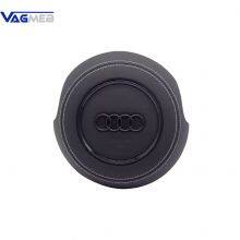 For Audi A4 B9 Alcantara Leather Steering Wheel Airbag Cover Trim Cover White/Black/Red Stitching thumbnail-1