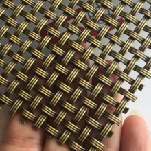Flat Square Mesh Stainless Steel Decorative Mesh, Other Copper Embossed Mesh thumbnail-5
