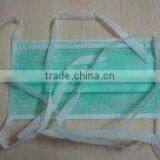 Disposable Non-woven PP White Blue Green Face Mask With Ties thumbnail-3