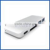 Multi function 5-in-1 PD charging USB type C combo hub with SD card reader adapter for Macbook                        
                                                Quality Choice