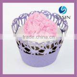 Regular Rose Flowers Pattern Lace Cupcake Wrappers thumbnail-1