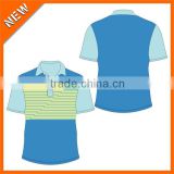 Custom sky blue Polo shirt Full sublimation