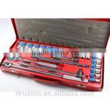 24PCS 1/2" Metal Box Socket Set With F Handle 4024AAF GS KING TOOLS Made in China Quality Choice