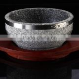 Granite portable stone bowl with side marble cookware                        
                                                Quality Choice