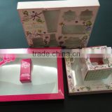 2015 Custom Wholesale High Grade Cosmetics Box with Transparent window