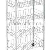 Multifunctional 3 Tier Modern Movable Kitchen Rack thumbnail-1