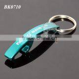 Blue Color Aluminum Anodizing Promotion Custom Camping Tools Bent Metal Aluminium Keychain Bottle Opener thumbnail-1