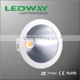 12W 5 Inch COB LED Down Light With Fixed Beam Angle Die-casting Aluminum Housing Recessed Downlight thumbnail-3