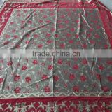 New Design Chenille Rose Bed Sheet Fabric XNM001