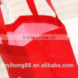 Super Popular Cheap Fashion Red Color Non Woven Wine Bottle Bag/non-woven Wine Bag thumbnail-3