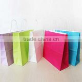 OEM Production Customized White Kraft Craft Paper Bag for wine
