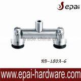 Stainless steel fasten on wall 180 degree panel glass connector