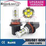 Speedlight Wholesale 12 month warranty High Power 881/880 LED Fog Light Bulb