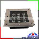 12W Square LED Inground Lamp, 12*1W LED Underground Lamp, IP67 LED Ground Lamp