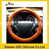 Orange Design Silicone Car Steering Wheel Cover thumbnail-1