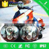Wholesale 5.75 Inch Harley Double Led Motorcycle Headlights 5 3/4 Inch Daymaker H13 H4 Motorcycle Led Projector Headlights thumbnail-1