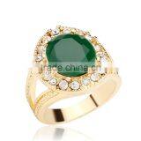 Zinc Alloy Gemstone Rinestone Latest Design Simple Stone Gold Finger Ring Designs thumbnail-2