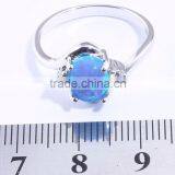 Hot !Custom 925 Sterling Silver Bridal Set Opal Engagement Rings thumbnail-3