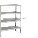 Free Standing Stable Multi-ties Stainless Steel Kitchen Storage Rack Shelf Separated Assembled thumbnail-2