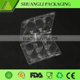 6 Cells Clear Transparent Plastic Quail Egg Tray thumbnail-1