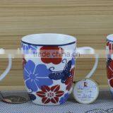 11OZ Wonderful Butterfly Design Full Decal Print Coffee Cups, Shiny Surface New Bone China Mug, KL5076-10134 thumbnail-2