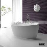 Simple Bathtubs Faux Stone Freestanding Round Bathtub thumbnail-2