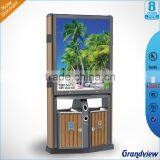 Commercial Display Outdoor Free Standing Public Advertisign Ash-bin thumbnail-2