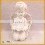 Handmade Resin Garden Angel Statues With Book