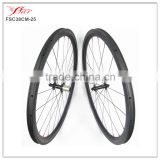 18 months warranty Far Sports 38mmx25mm carbon clincher bicycle wheels, aerodynamic carbon bike wheel U shape FSE38CM-25