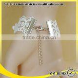 Gothic White Handmade Bridal Bracelet, Holy Bracelets thumbnail-6