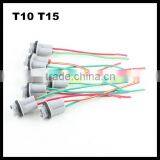 T10 W5W 168 194 Light Instrument LED SMD Bulb Extension Connector Socket