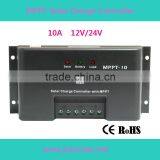 10a 12v/24v Fast Charge MPPT Solar Charge Controller for Solar Power System With LED Indicator Quality Choice