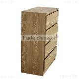 Wooden Grain Melmained MDF Cheap Modern Large Simple Modern Used Chest of Drawers Designer thumbnail-2