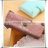 Hot Selling Cotton Canvas White Pencil Pouch For Children Or Office thumbnail-6