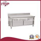 Stainless Steel Kitchen Cabinet With Backsplash