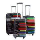 ABS Rainbow Coloful Print Luggage /4 Wheel Suitcase/ ABS Hardshell Trolley Luggage thumbnail-1