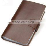 Business Fashion Waterproof Stud Closure Card Leather Book OEM Order Welcome thumbnail-3