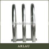 (BR29) Stainless Steel Floor Mounted Bike Rack thumbnail-3