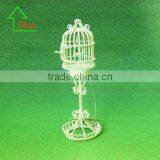 Vtge Dollhouse Miniature Victorian White Wrought Iron Bird Cage thumbnail-2