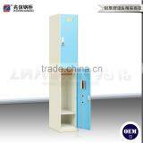 Blue Key Lock Wardrobe Vertical Double Door Wardrobe Locker Furniture thumbnail-5