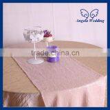 RU009U Hot sale new beautiful wedding peach sequin table runners